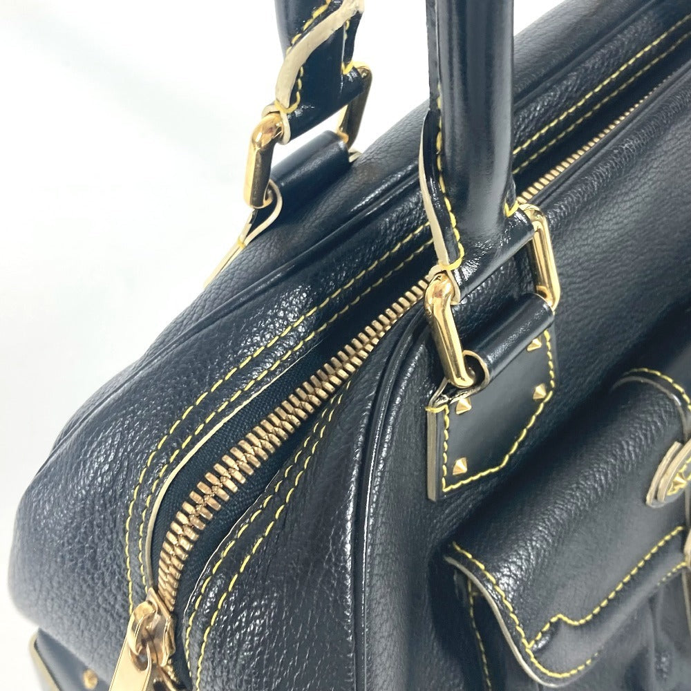 LOUIS VUITTON Handbag M91892 Suhari leather black Suhari Spaerb Women Used Authentic