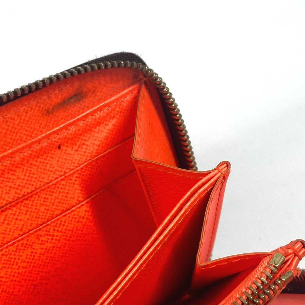 LOUIS VUITTON Long Wallet Purse M93711 MonogramGraffitiCanvas Orange Monogram graffiti Zippy wallet