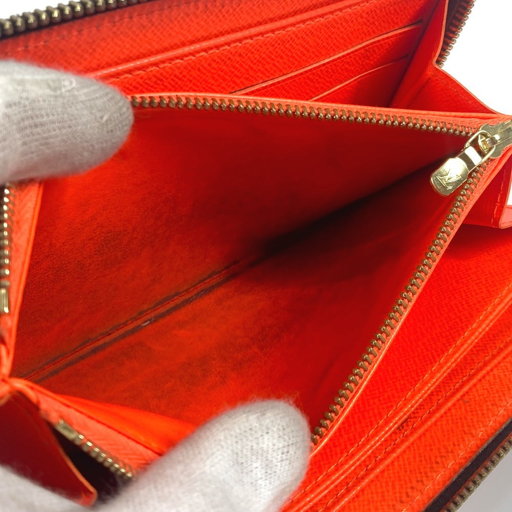 LOUIS VUITTON Long Wallet Purse M93711 MonogramGraffitiCanvas Orange Monogram graffiti Zippy wallet