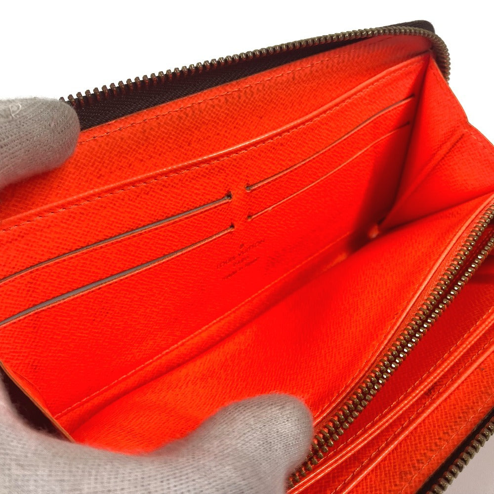 LOUIS VUITTON Long Wallet Purse M93711 MonogramGraffitiCanvas Orange Monogram graffiti Zippy wallet