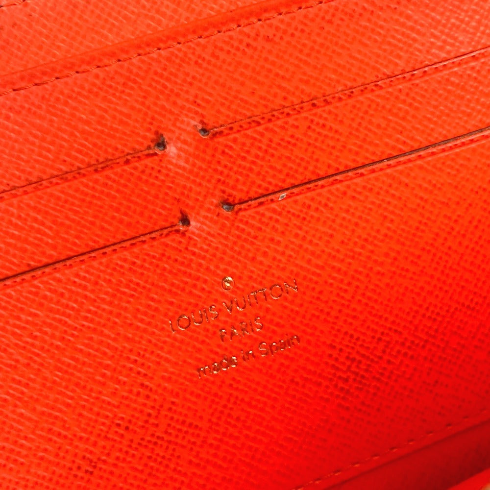 LOUIS VUITTON Long Wallet Purse M93711 MonogramGraffitiCanvas Orange Monogram graffiti Zippy wallet