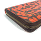 LOUIS VUITTON Long Wallet Purse M93711 MonogramGraffitiCanvas Orange Monogram graffiti Zippy wallet