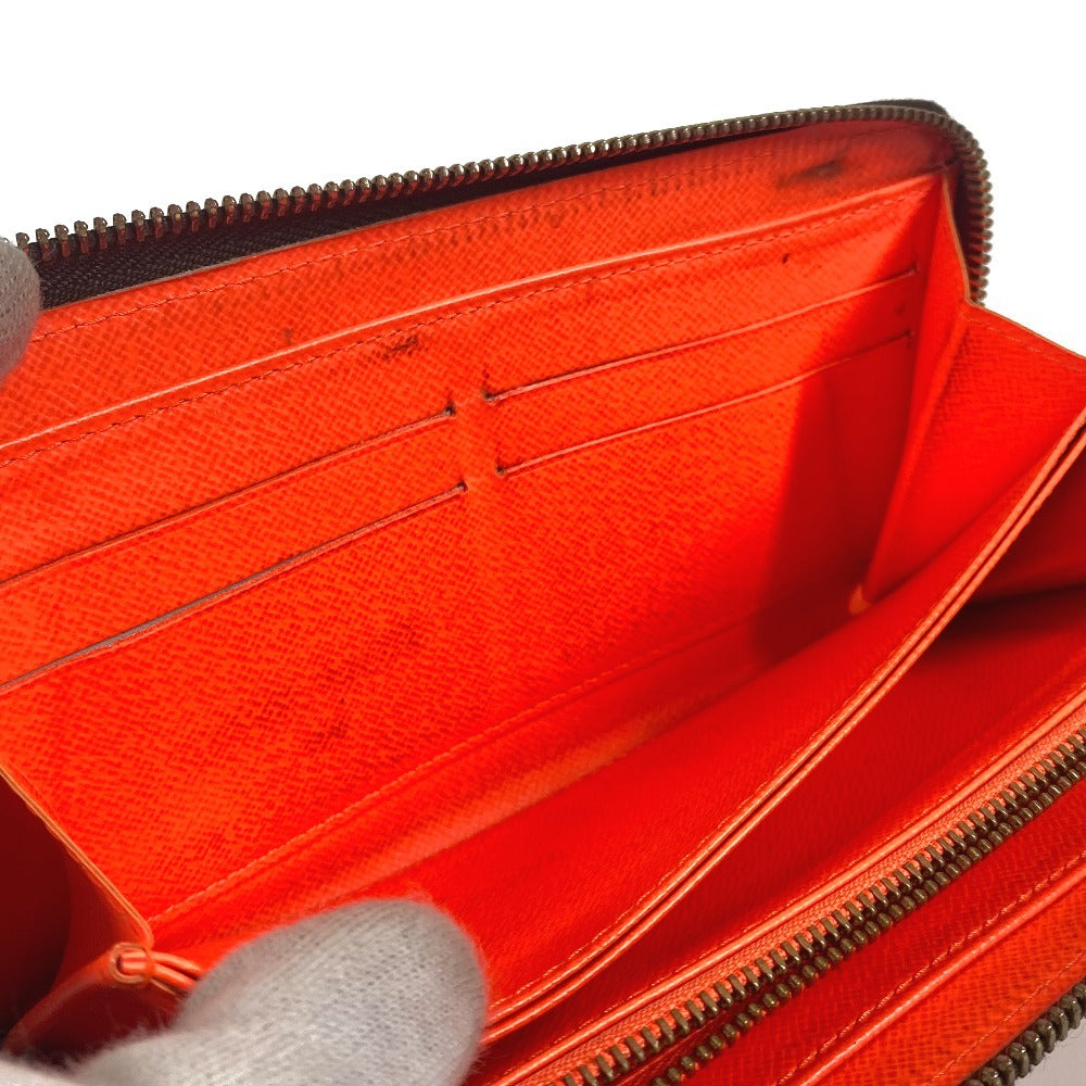 LOUIS VUITTON Long Wallet Purse M93711 MonogramGraffitiCanvas Orange Monogram graffiti Zippy wallet