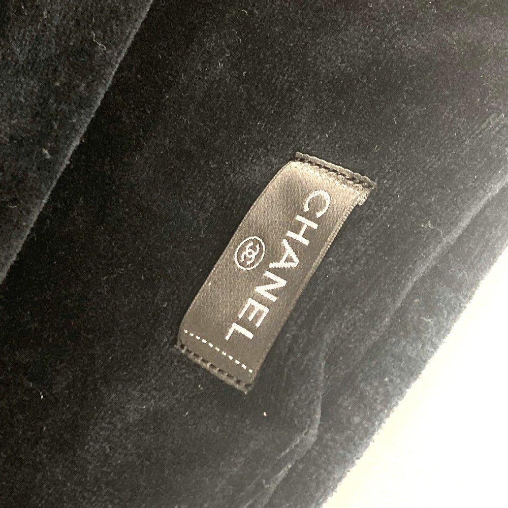 CHANEL Shoulder Bag cotton Dark Navy type pile CC COCO Mark logo