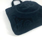 CHANEL Shoulder Bag cotton Dark Navy type pile CC COCO Mark logo
