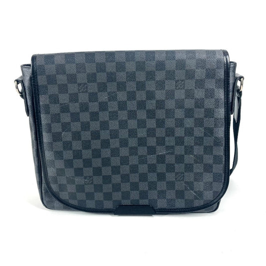 LOUIS VUITTON Shoulder Bag N58029 Damier Grafitto Canvas black Damier Grafitte Daniel MM