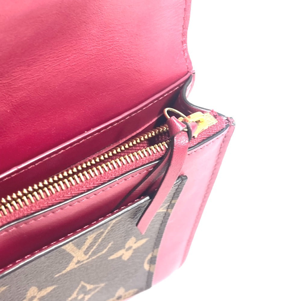 LOUIS VUITTON Long Wallet Purse M69578 Monogram canvas Brown Monogram Portefeuille Flor Chain