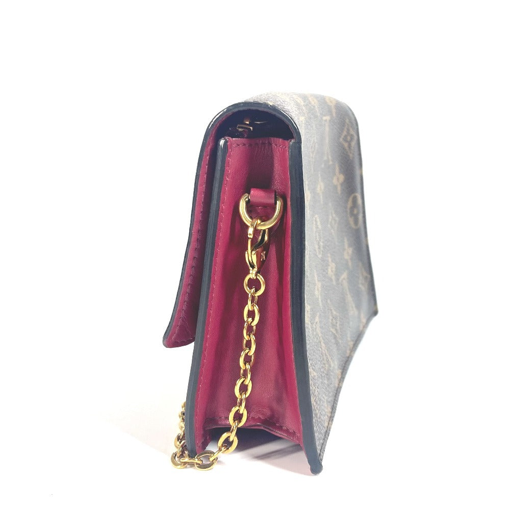 LOUIS VUITTON Long Wallet Purse M69578 Monogram canvas Brown Monogram Portefeuille Flor Chain