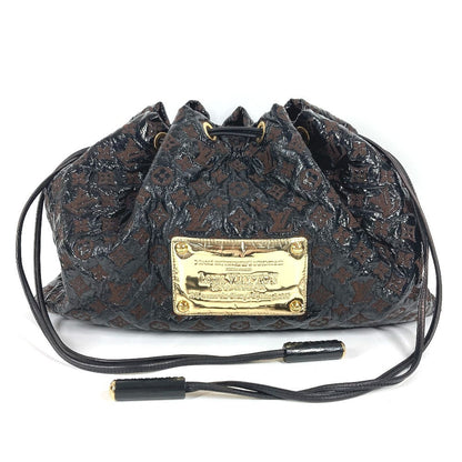 LOUIS VUITTON Shoulder Bag M95259 Leather/Canvas, Plastics black Monogram Elvinyl Squeeze