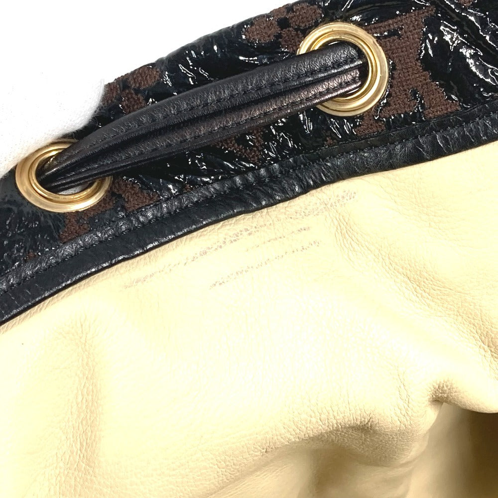 LOUIS VUITTON Shoulder Bag M95259 Leather/Canvas, Plastics black Monogram Elvinyl Squeeze