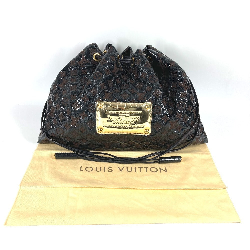 LOUIS VUITTON Shoulder Bag M95259 Leather/Canvas, Plastics black Monogram Elvinyl Squeeze