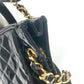 CHANEL Shoulder Bag enamel black Quilting Quilting