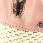 CHANEL Shoulder Bag Leather / canvas pink logo