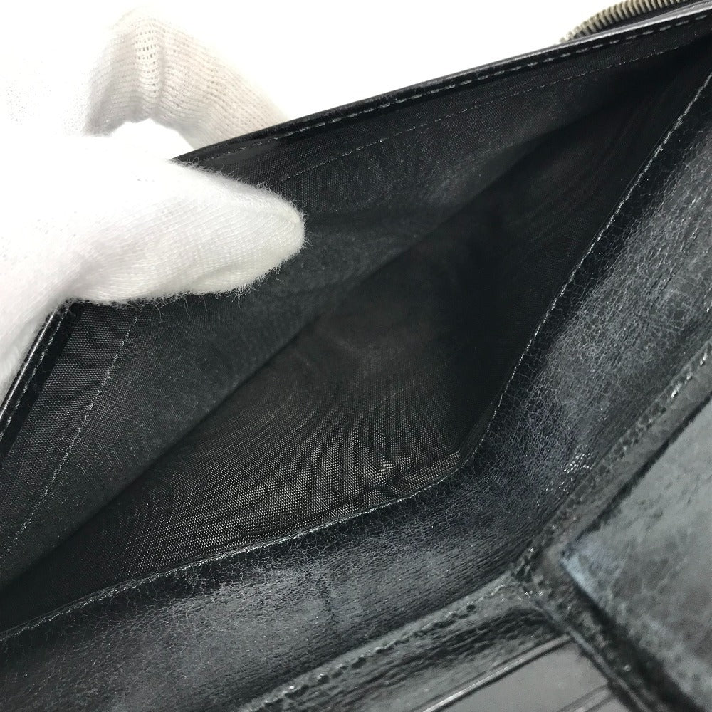 PRADA Long Wallet Purse 2M1264 leather black Skull skull