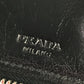 PRADA Long Wallet Purse 2M1264 leather black Skull skull