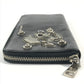 PRADA Long Wallet Purse 2M1264 leather black Skull skull