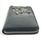 PRADA Long Wallet Purse 2M1264 leather black Skull skull