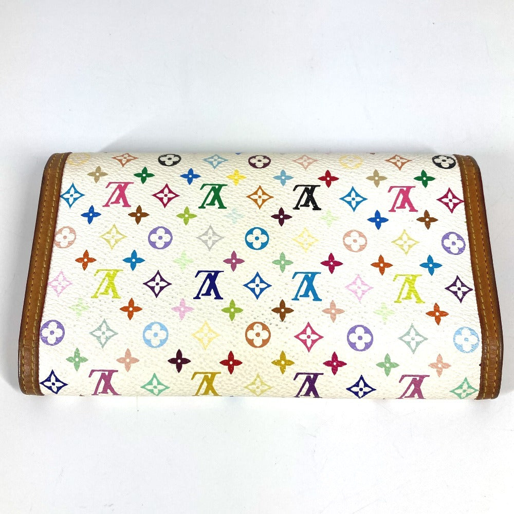 LOUIS VUITTON Trifold wallet M92659 Monogram multicolor canvas white Monogram multicolor Porte Tresor International