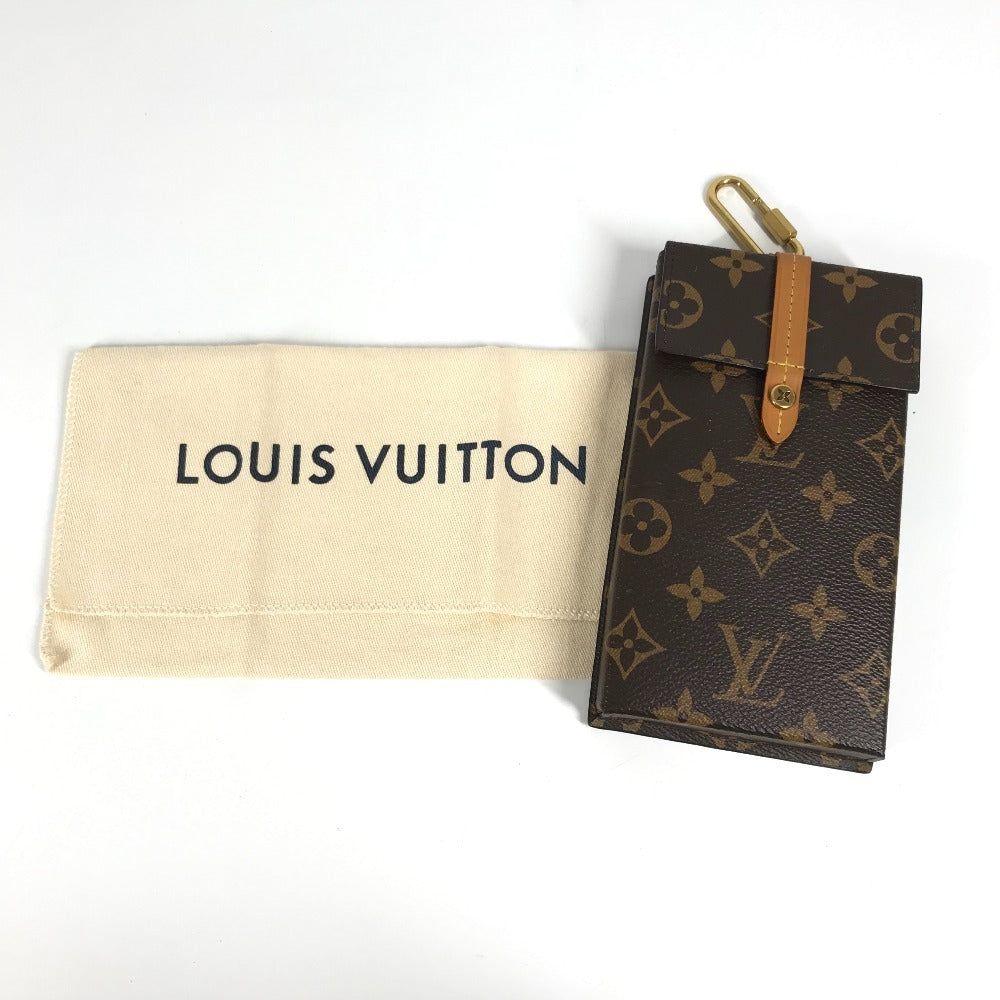 LOUIS VUITTON Pouch M68523 Monogram canvas Brown Monogram Box phone case