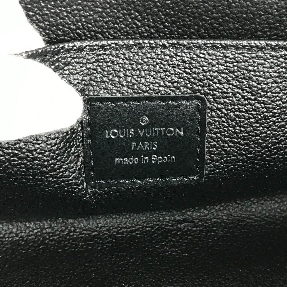 LOUIS VUITTON business bag M30222 Taiga Leather black Taiga Truest Cracking PM