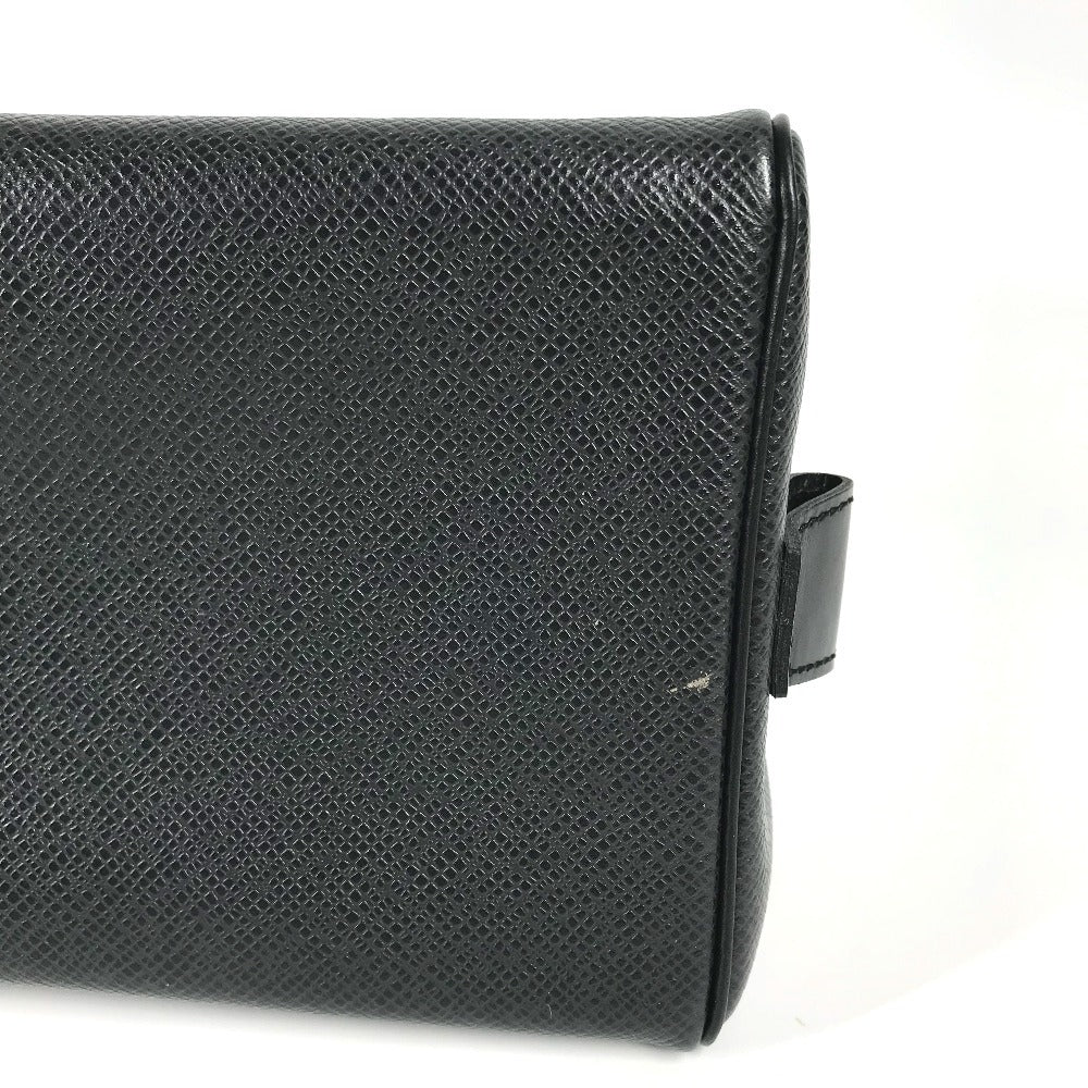 LOUIS VUITTON business bag M30222 Taiga Leather black Taiga Truest Cracking PM