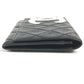 CHANEL Folded wallet leather black Cambon line CC COCO Mark bifold logo