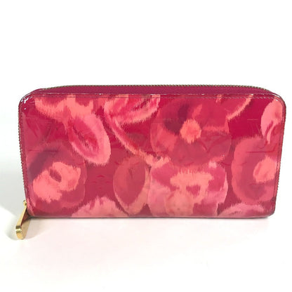 LOUIS VUITTON Long Wallet Purse M90019 Patent leather pink Ikat flower Zippy wallet
