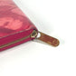 LOUIS VUITTON Long Wallet Purse M90019 Patent leather pink Ikat flower Zippy wallet