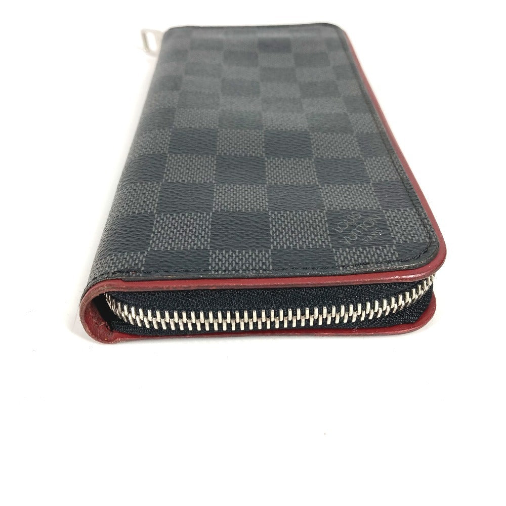 LOUIS VUITTON Long Wallet Purse N63304 Damier Grafitto Canvas black Damier Grafitte Zippy Wallet Vertical