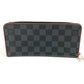 LOUIS VUITTON Long Wallet Purse N63304 Damier Grafitto Canvas black Damier Grafitte Zippy Wallet Vertical