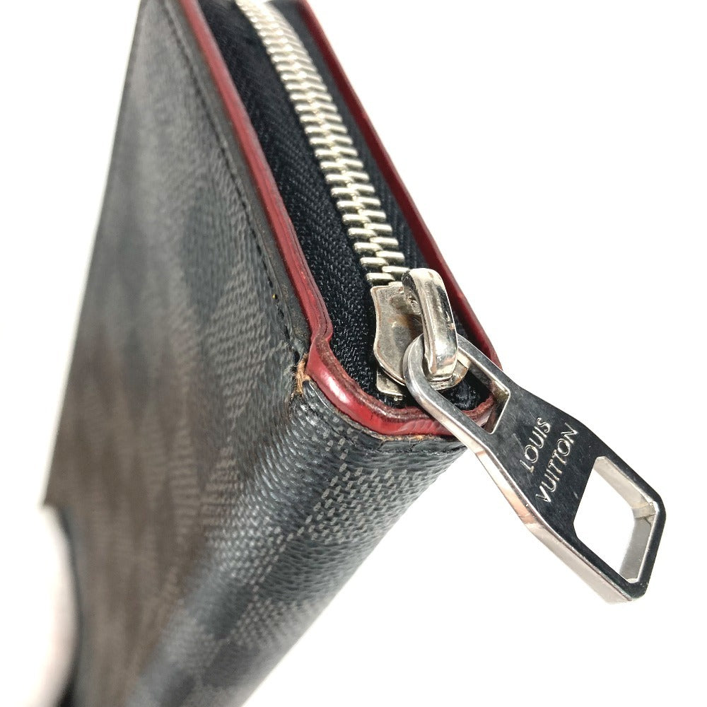 LOUIS VUITTON Long Wallet Purse N63304 Damier Grafitto Canvas black Damier Grafitte Zippy Wallet Vertical