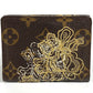 LOUIS VUITTON Folded wallet M95391 Monogram canvas Brown Monogram Dante embroidery Ludlow
