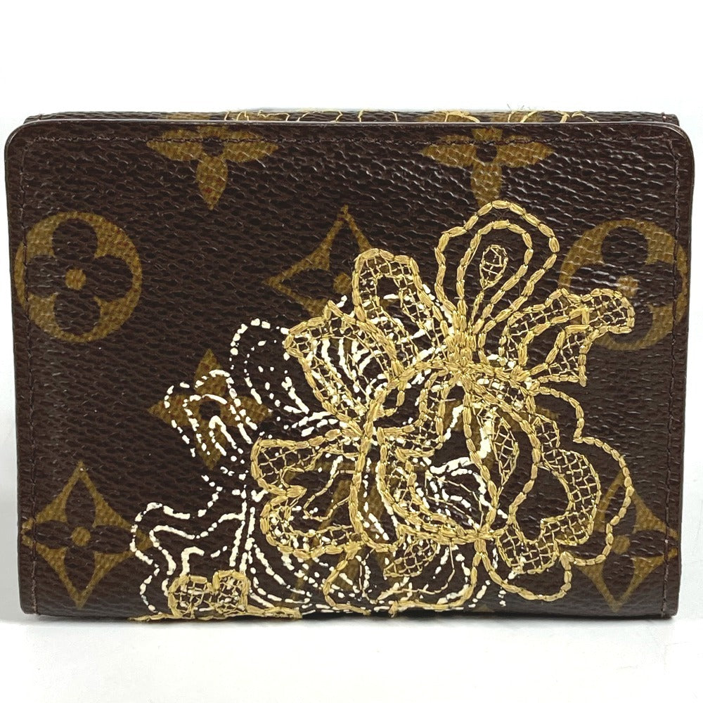 LOUIS VUITTON Folded wallet M95391 Monogram canvas Brown Monogram Dante embroidery Ludlow
