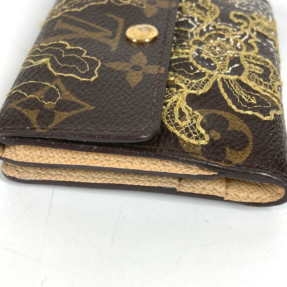 LOUIS VUITTON Folded wallet M95391 Monogram canvas Brown Monogram Dante embroidery Ludlow