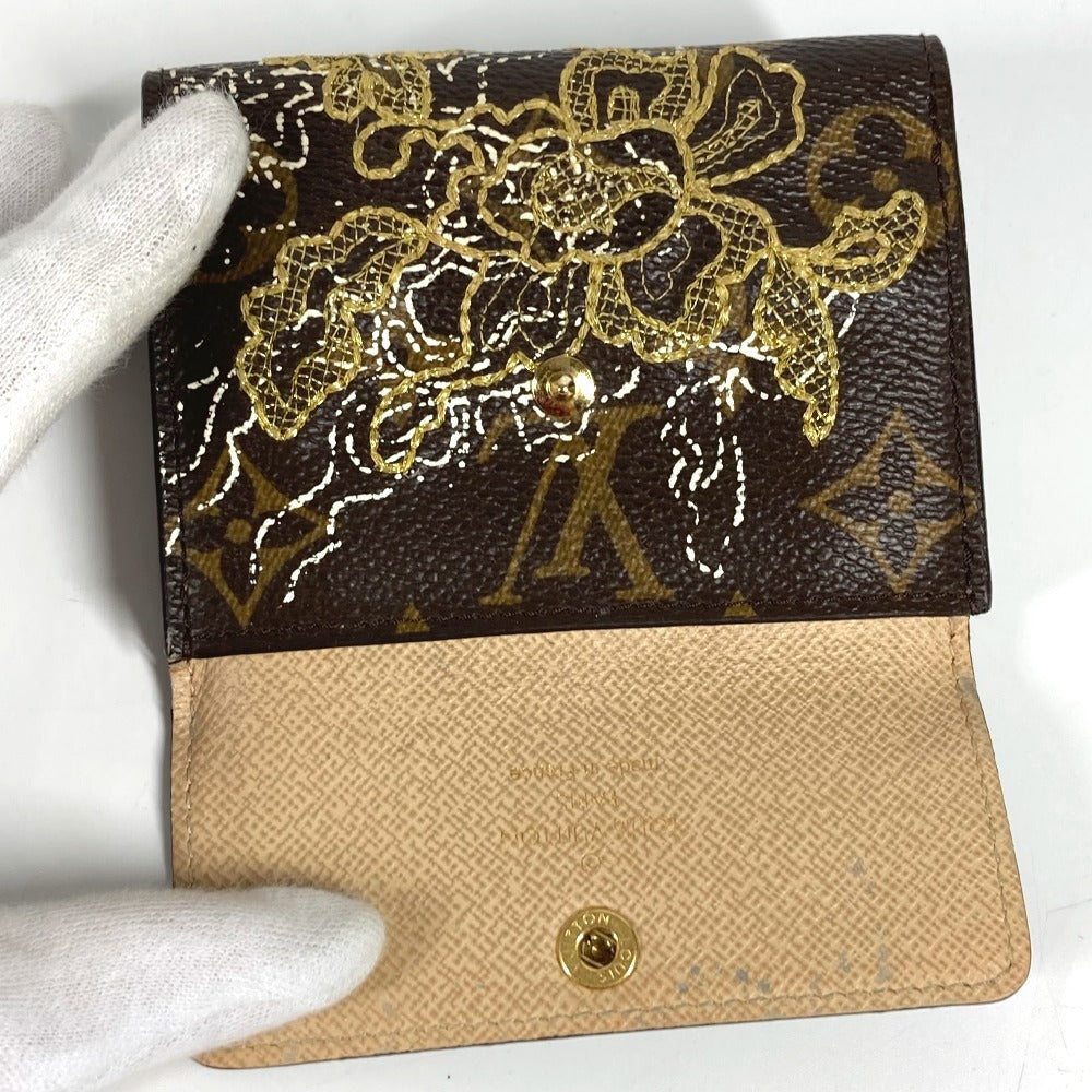LOUIS VUITTON Folded wallet M95391 Monogram canvas Brown Monogram Dante embroidery Ludlow