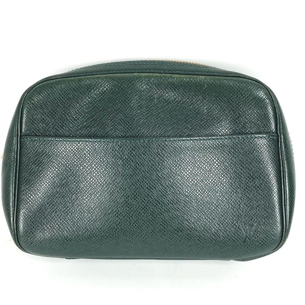 LOUIS VUITTON Pouch M30304 Taiga Leather green Taiga Accessory pouch