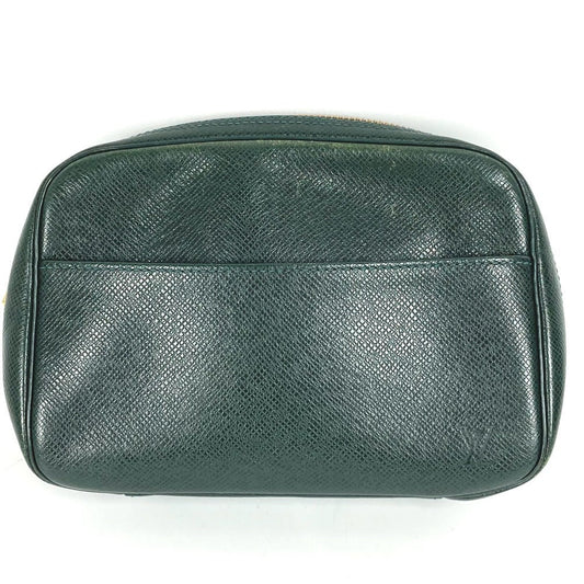 LOUIS VUITTON Pouch M30304 Taiga Leather green Taiga Accessory pouch