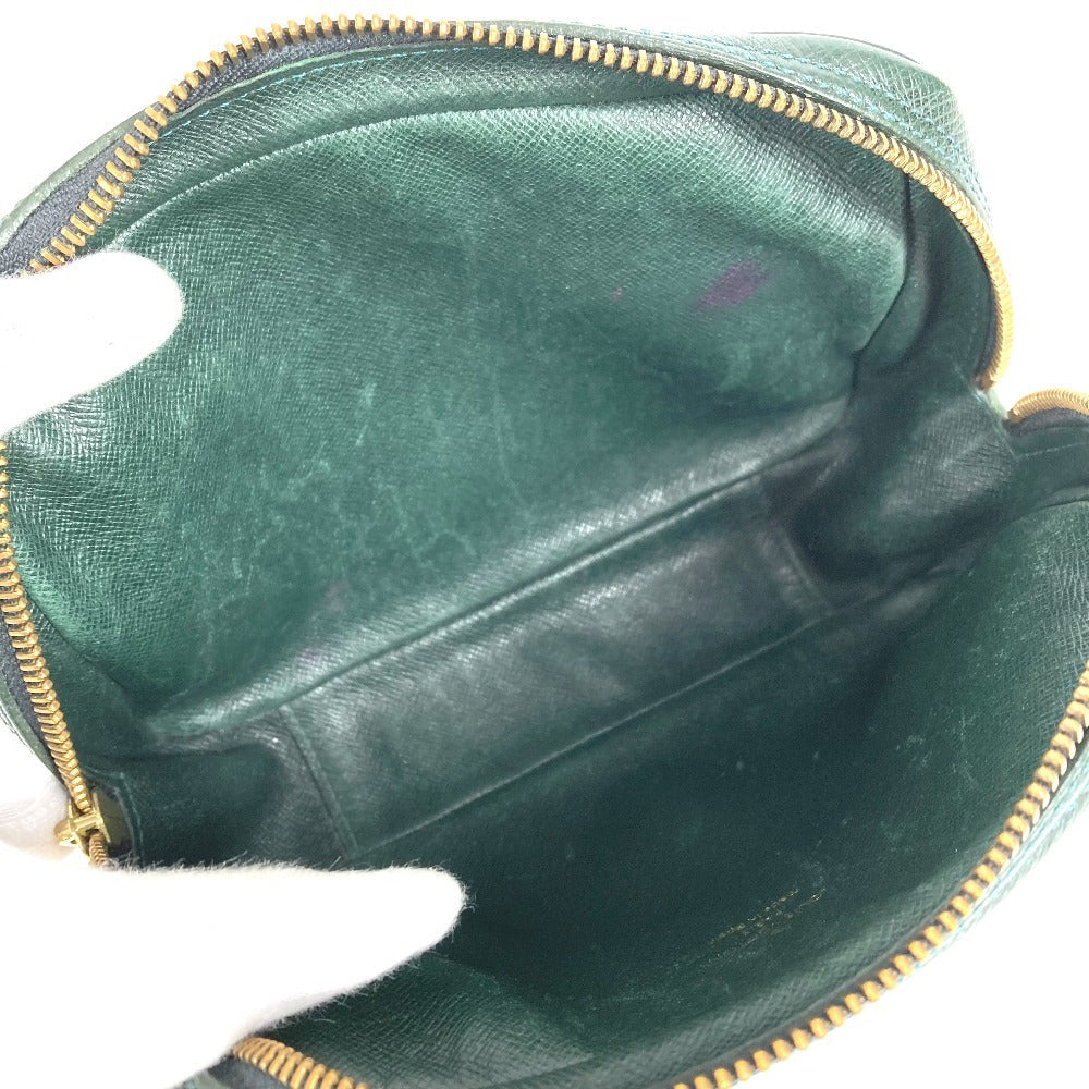 LOUIS VUITTON Pouch M30304 Taiga Leather green Taiga Accessory pouch