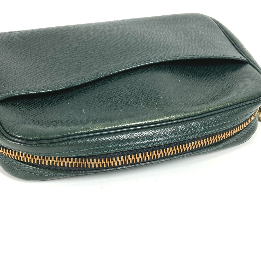 LOUIS VUITTON Pouch M30304 Taiga Leather green Taiga Accessory pouch