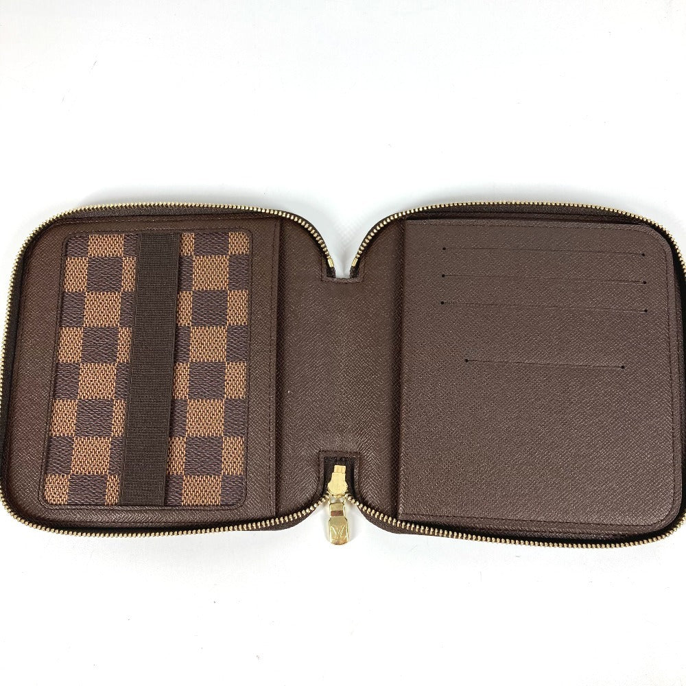 LOUIS VUITTON Folded wallet N61723 Damier canvas Brown Damier Organizer Olaf