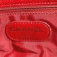 CHANEL Handbag Caviar skin Red CC COCO Mark logo