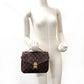 LOUIS VUITTON Handbag M44875 Monogram canvas Brown 2WAY Pochette Metis MM Women Used Authentic