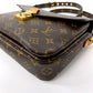 LOUIS VUITTON Handbag M44875 Monogram canvas Brown 2WAY Pochette Metis MM Women Used Authentic