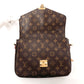 LOUIS VUITTON Handbag M44875 Monogram canvas Brown 2WAY Pochette Metis MM Women Used Authentic