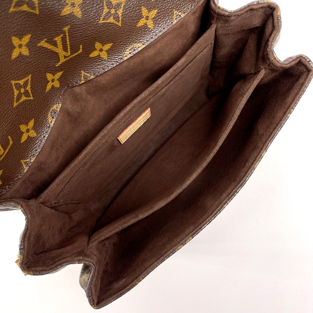 LOUIS VUITTON Handbag M44875 Monogram canvas Brown 2WAY Pochette Metis MM Women Used Authentic