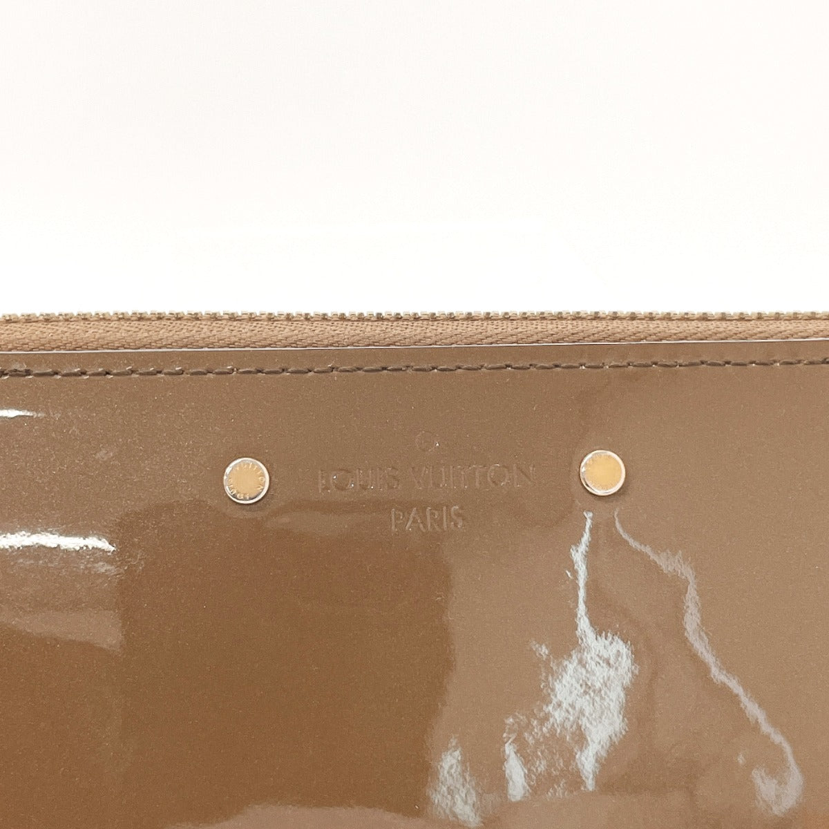 LOUIS VUITTON Long Wallet Purse M67271 Patent Leather, Monogram Canvas Brown Zip Around Zippy Venice