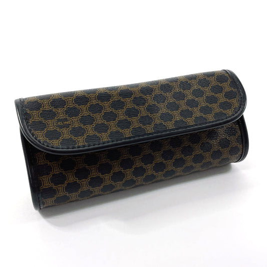 CELINE Pouch PVC black Macadam