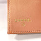 CHANEL Tri-fold wallet leather pink 2.55 Matrasse