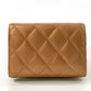 CHANEL Tri-fold wallet leather pink 2.55 Matrasse