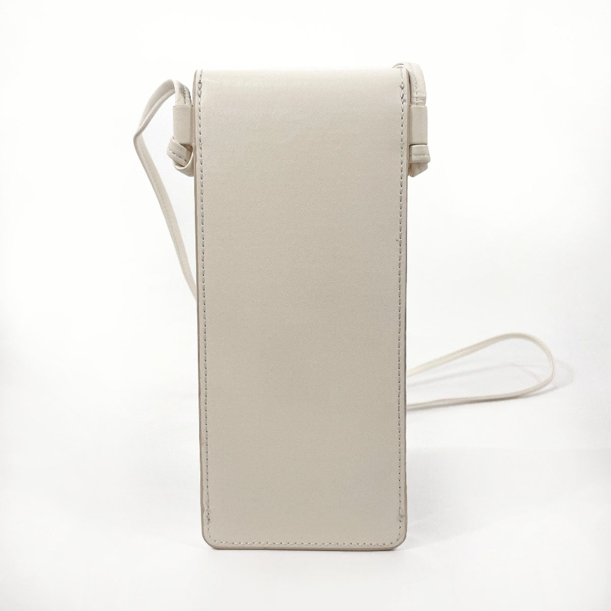 CELINE Shoulder Bag leather white logo Sunglasses case